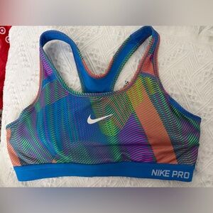 Nike Women's Vibrant Striped Sports Bra